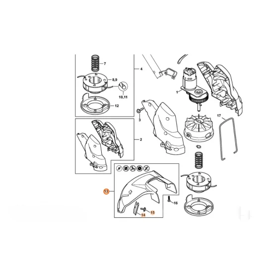 STIHL  Osłona 4522 710 8100